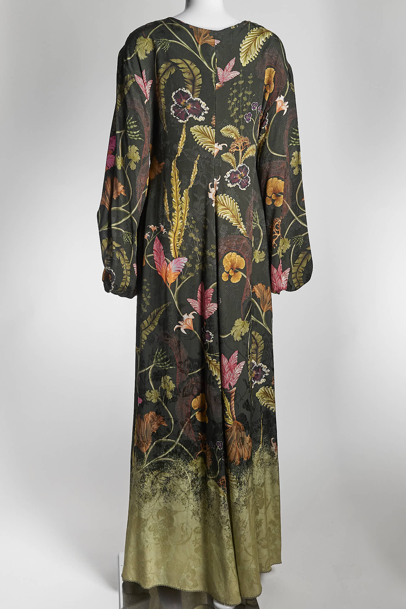 AGUA BY AGUA BENDITA Antonieta Habitat Floral Jacquard Maxi Dress S