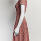 ALAÏA Pink Kint Mini Dress 38