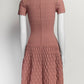 ALAÏA Pink Kint Mini Dress 38