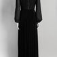 Adam Lippes Black Pleated Dress