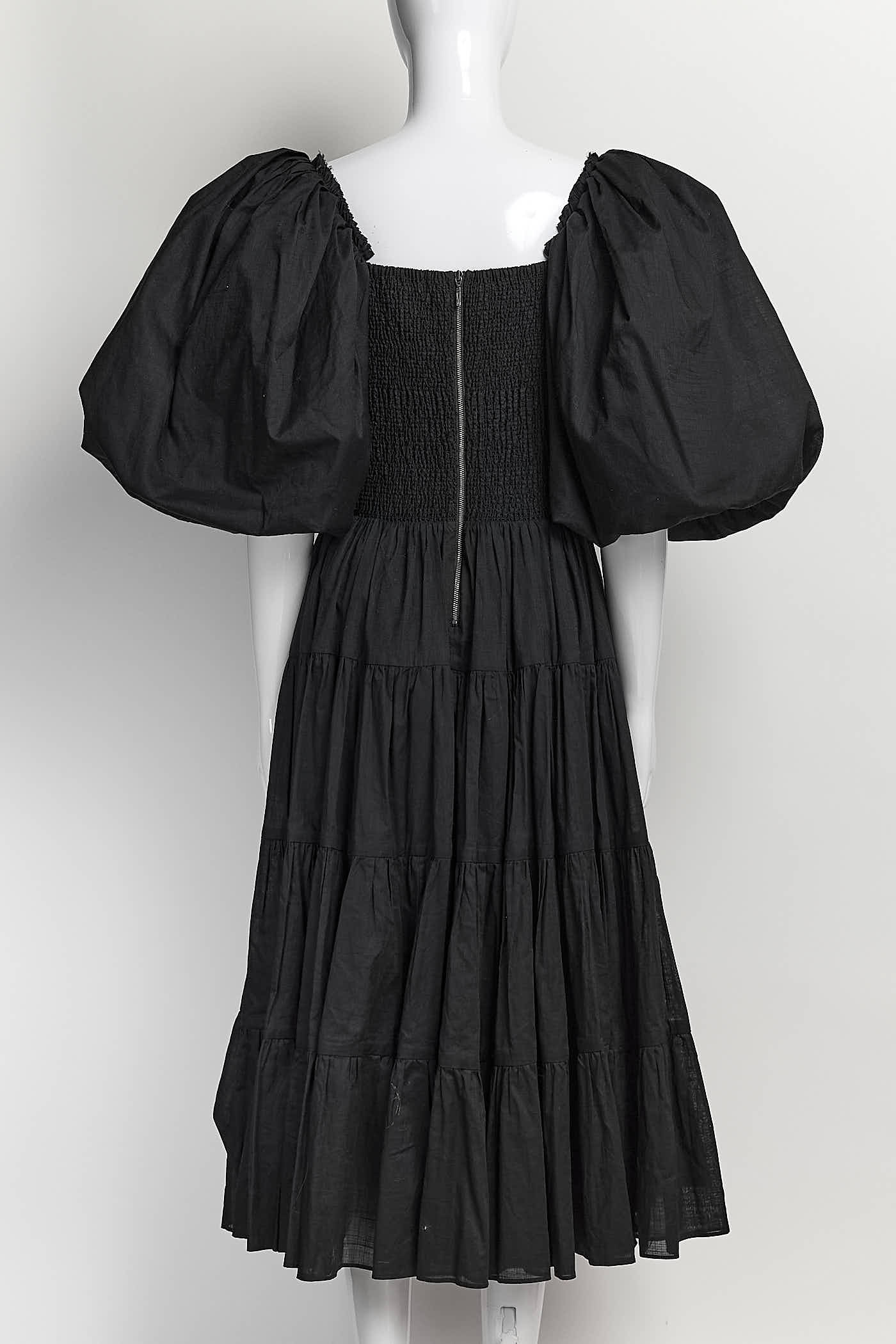Aje Black Puffer Sleeve Dress 14