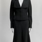 Alaia Black Blazer/Skirt 42/38