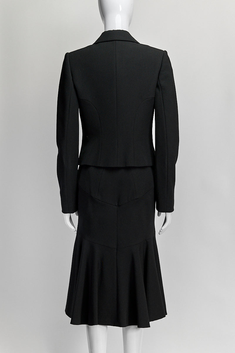 Alaia Black Blazer/Skirt 42/38