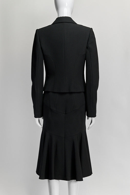 Alaia Black Blazer/Skirt 42/38