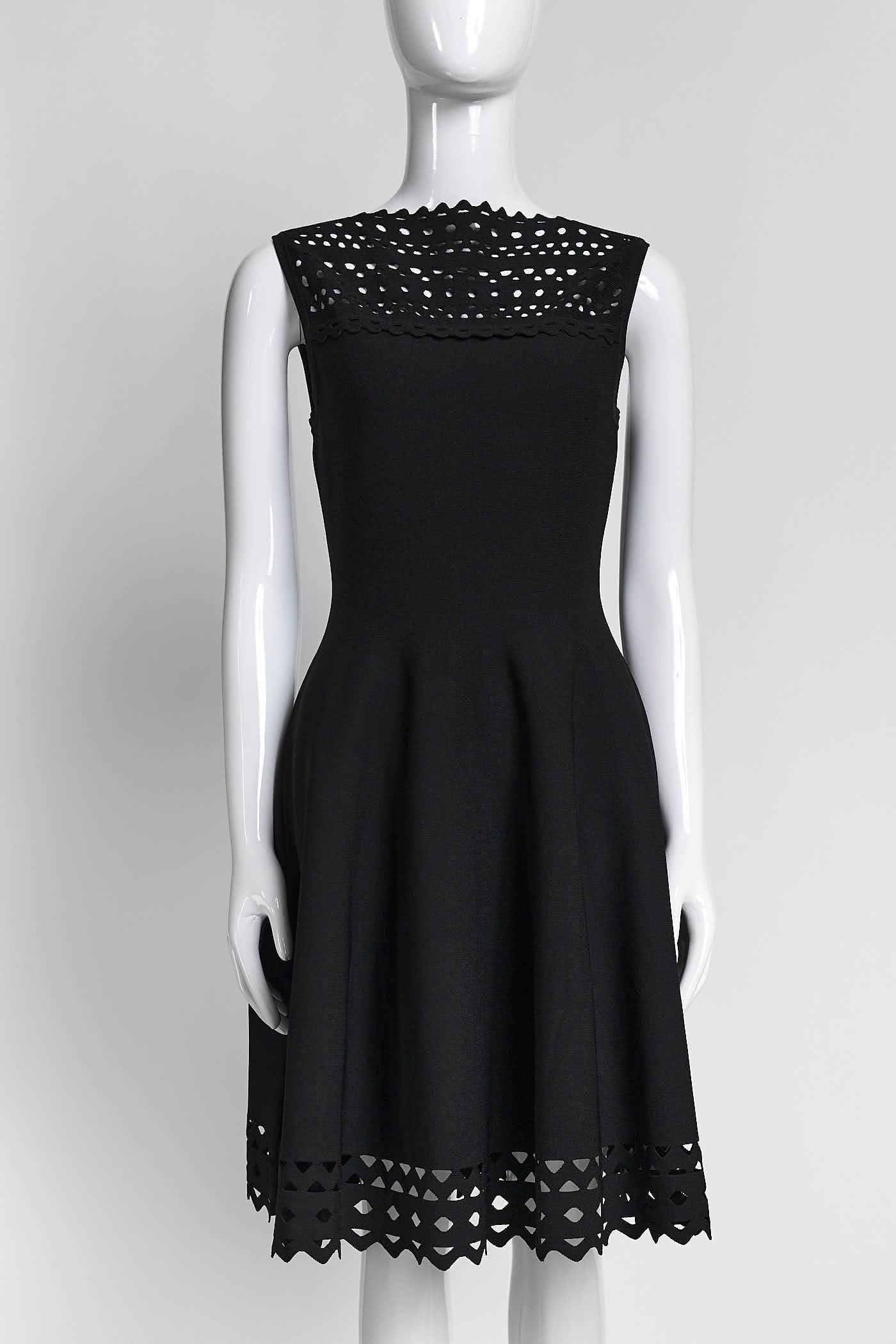 Alaïa Black Knit Dress M