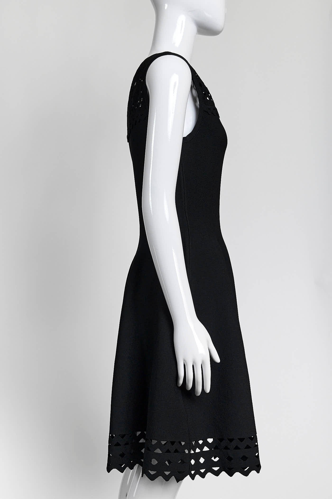 Alaïa Black Knit Dress M