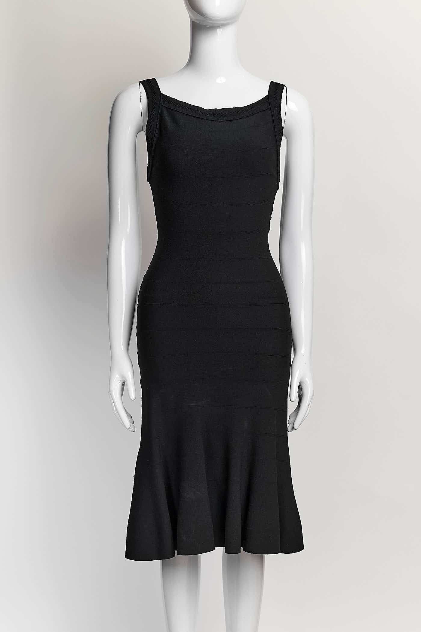 Alaia Black Sleeveless Dress
