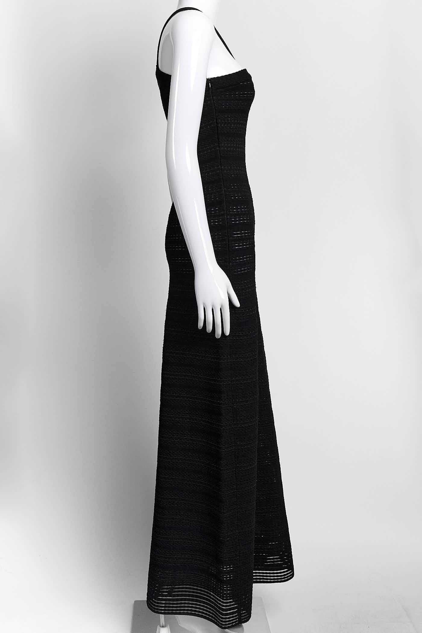 Alaia Black Sleeveless Long Dress 36