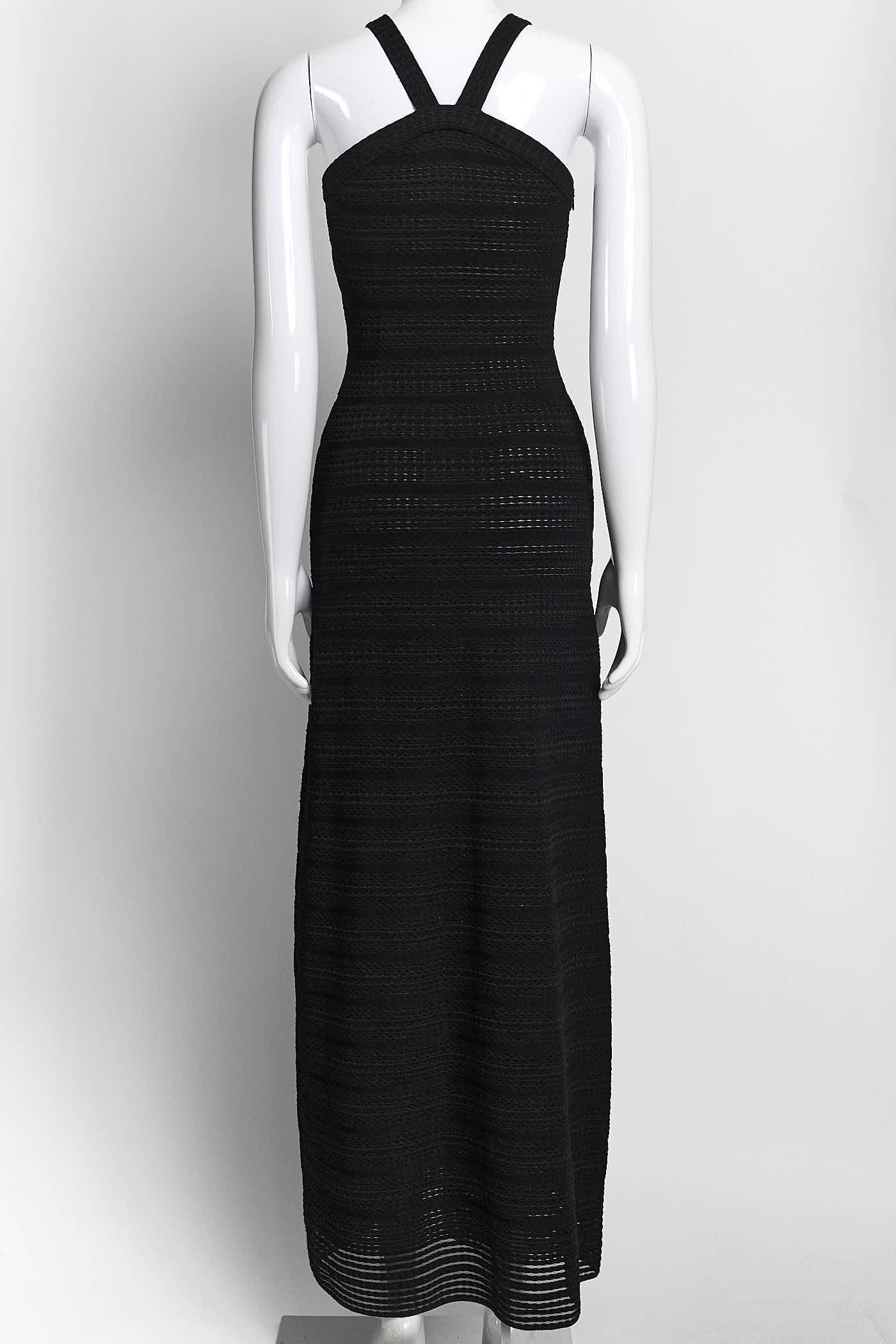 Alaia Black Sleeveless Long Dress 36