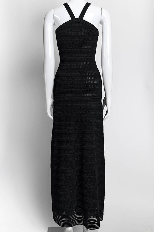 Alaia Black Sleeveless Long Dress 36