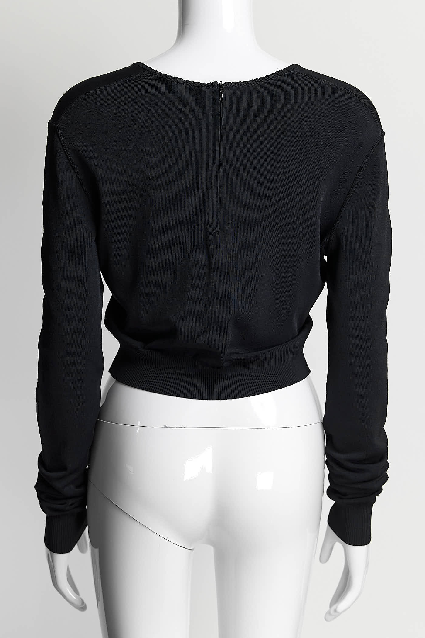 Alaia Black Kint Top M