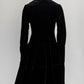 Alaia Black Velvet Coat 38