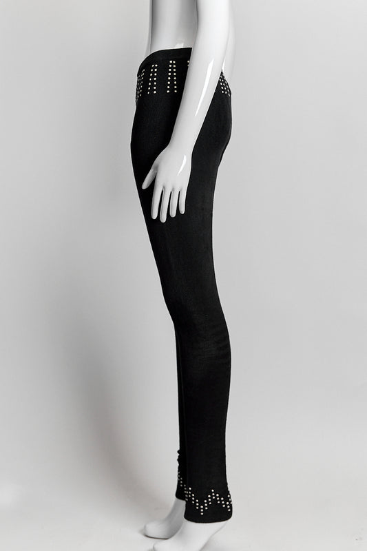 Alaia Black/White Detail Legging 38