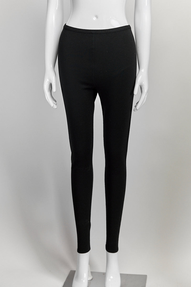 Alaia Black Wool Legging 40