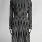 Alaia Black & White Knit Patterned Dress 38