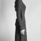 Alaia Black & White Knit Patterned Dress 38