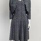 Alaia Blue Patterned Dress with Matching Crop Cardigan S