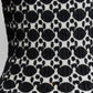 Alaia Longsleeve Black / White Printed Dress 36