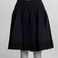 Alaïa Navy Ribbed Wool-Blend Mini Skirt