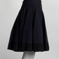 Alaïa Navy Ribbed Wool-Blend Mini Skirt