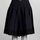 Alaïa Navy Ribbed Wool-Blend Mini Skirt