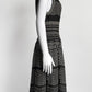 Alaïa Sleeveless Black Printed Knee-Length Dress 42