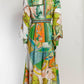 Alemais atlas Map Printed Button Up Dress 4