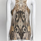 Alexander McQueen Beige Patterned Kint Tank Top L