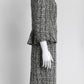 Alexander McQueen Black/White Tweed Suit Blazer/Skirt 42