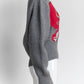 Alexander McQueen Orchid Intarsia Cocoon Sleeve Crop Wool Sweater L