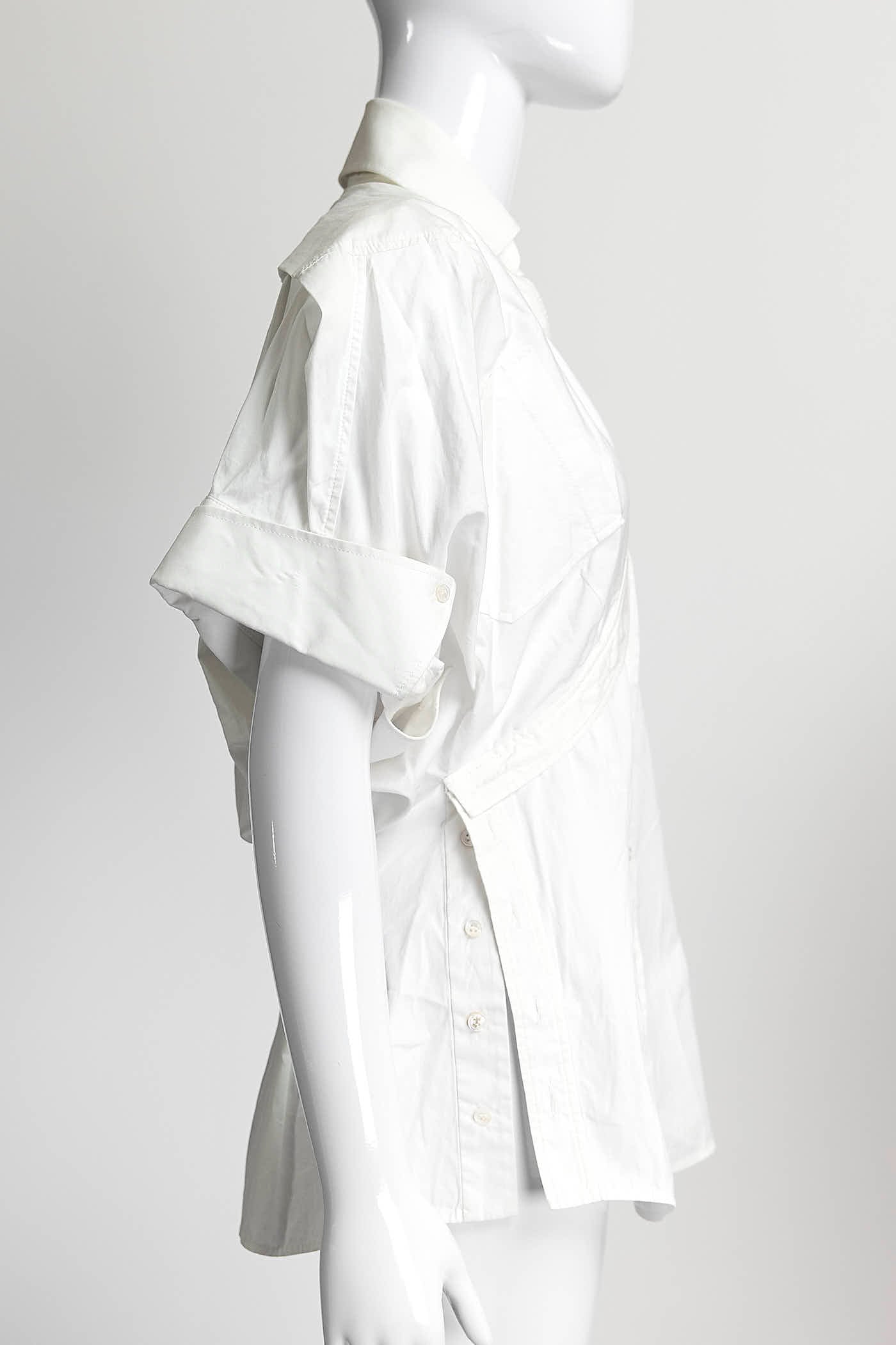 Alexander McQueen White Cotton Blouse 42