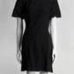 Alexander Mcqueen Black Dress with Shoulder Pads 44