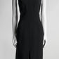 Alexander Mcqueen Black Sleeveless Structured Dress 44