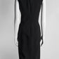 Alexander Mcqueen Black Sleeveless Structured Dress 44