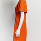 Alexandre McQueen Orange Red Short-sleeved Dress 44