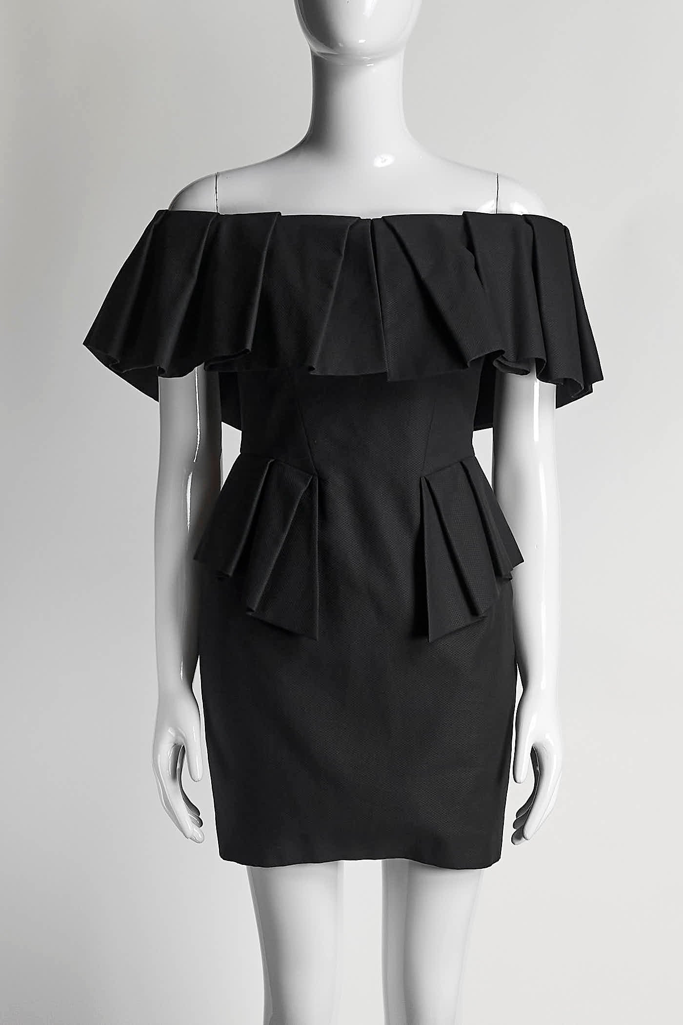 Alexandre Vauthier Black Strapless Dress 38