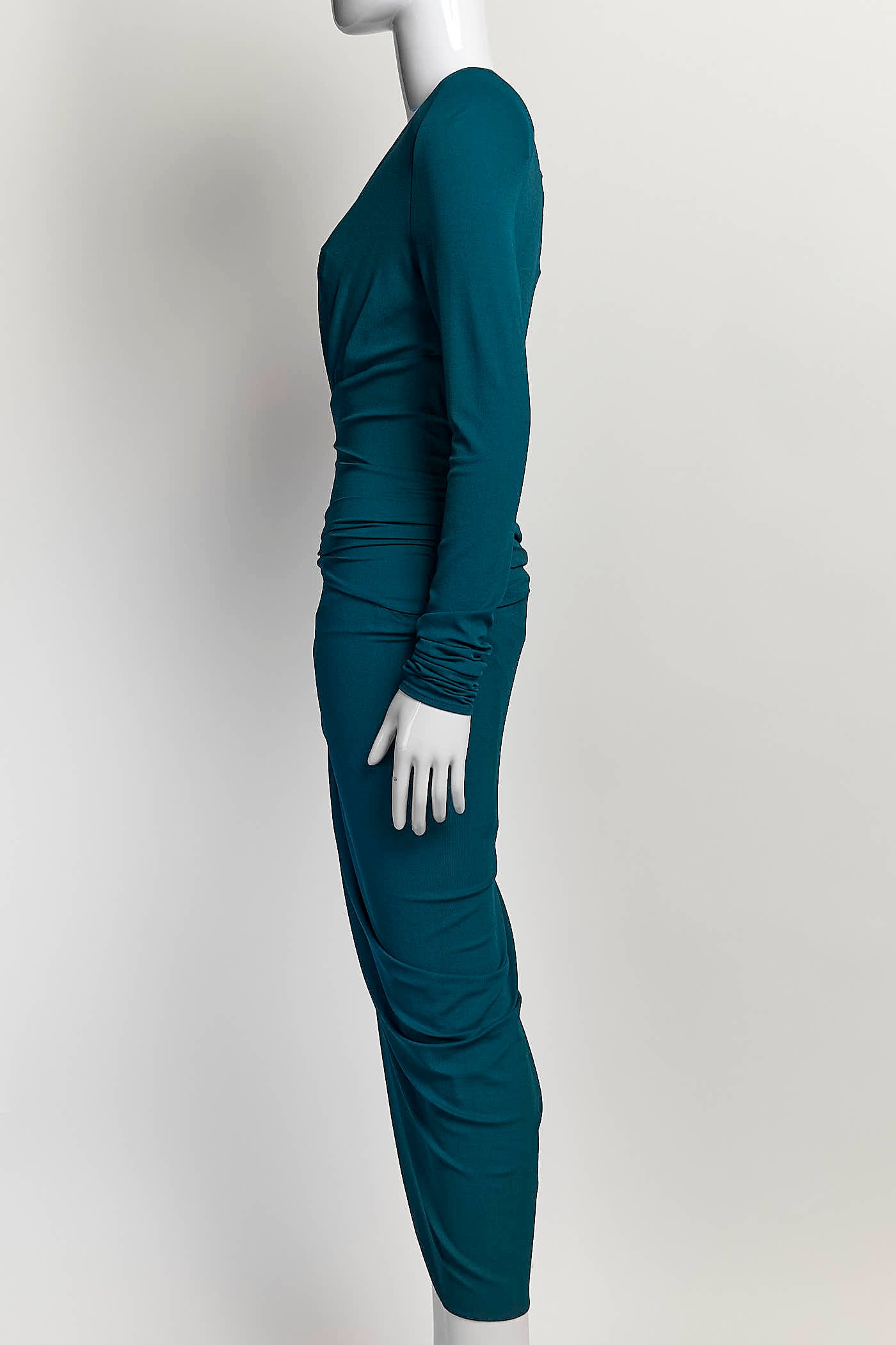 Alexandre Vauthier Cobalt Ruched Dress 42