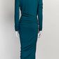 Alexandre Vauthier Cobalt Ruched Dress 42