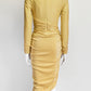 Alexandre Vauthier Gold Jersey Dress US 6