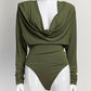 Alexandre Vauthier Olive Bodysuit 38