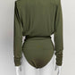 Alexandre Vauthier Olive Bodysuit 38