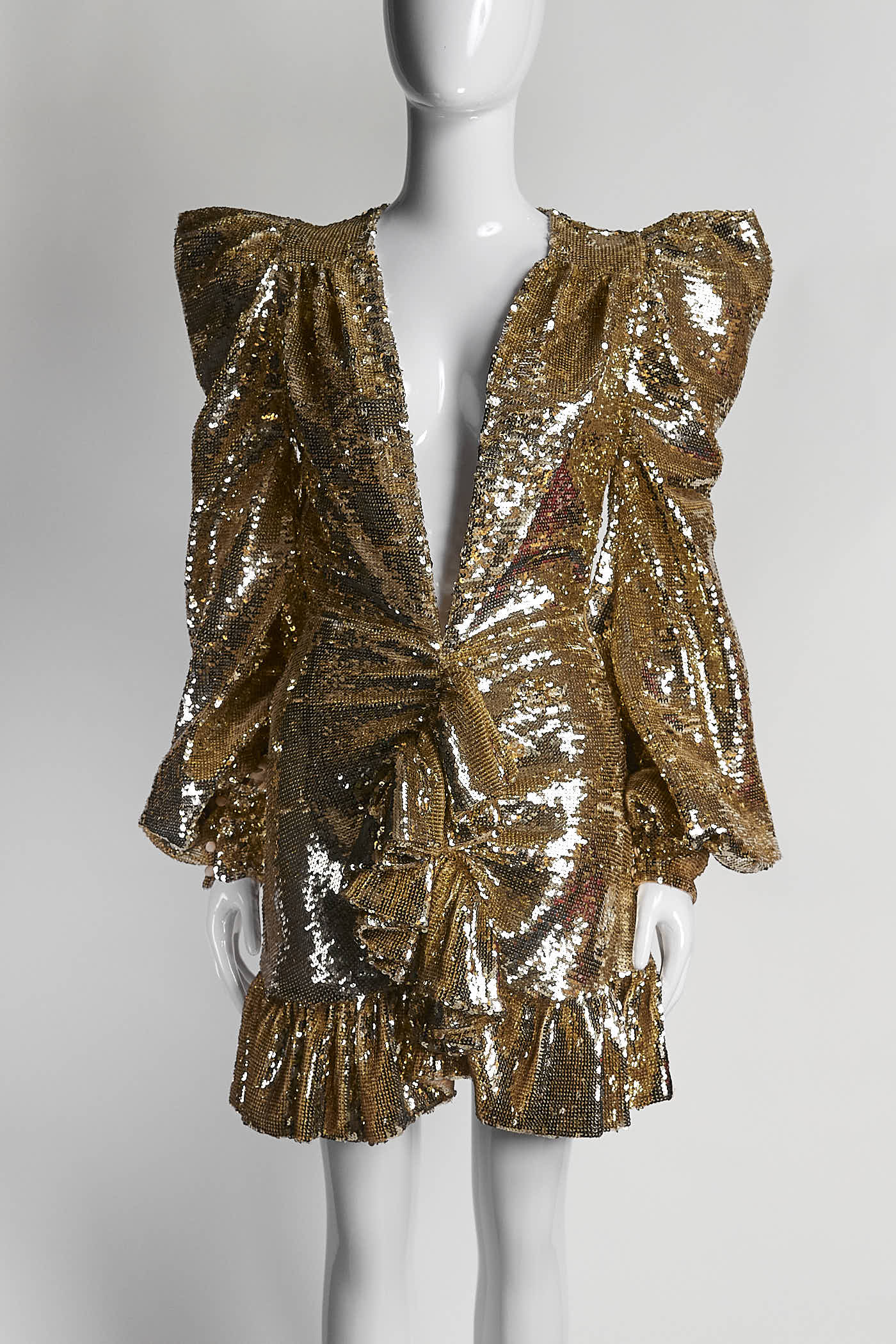 Amen Gold Sequines Top IT 38