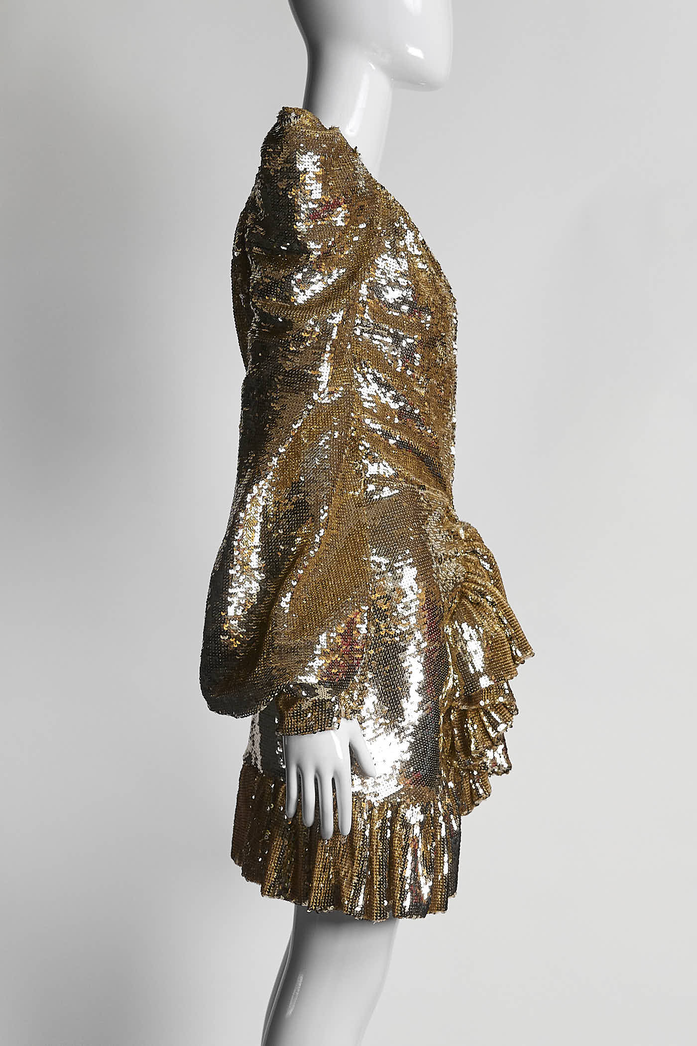 Amen Gold Sequines Top IT 38