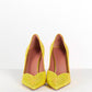 Amina Muaddi Yellow Giorgia Heel 39