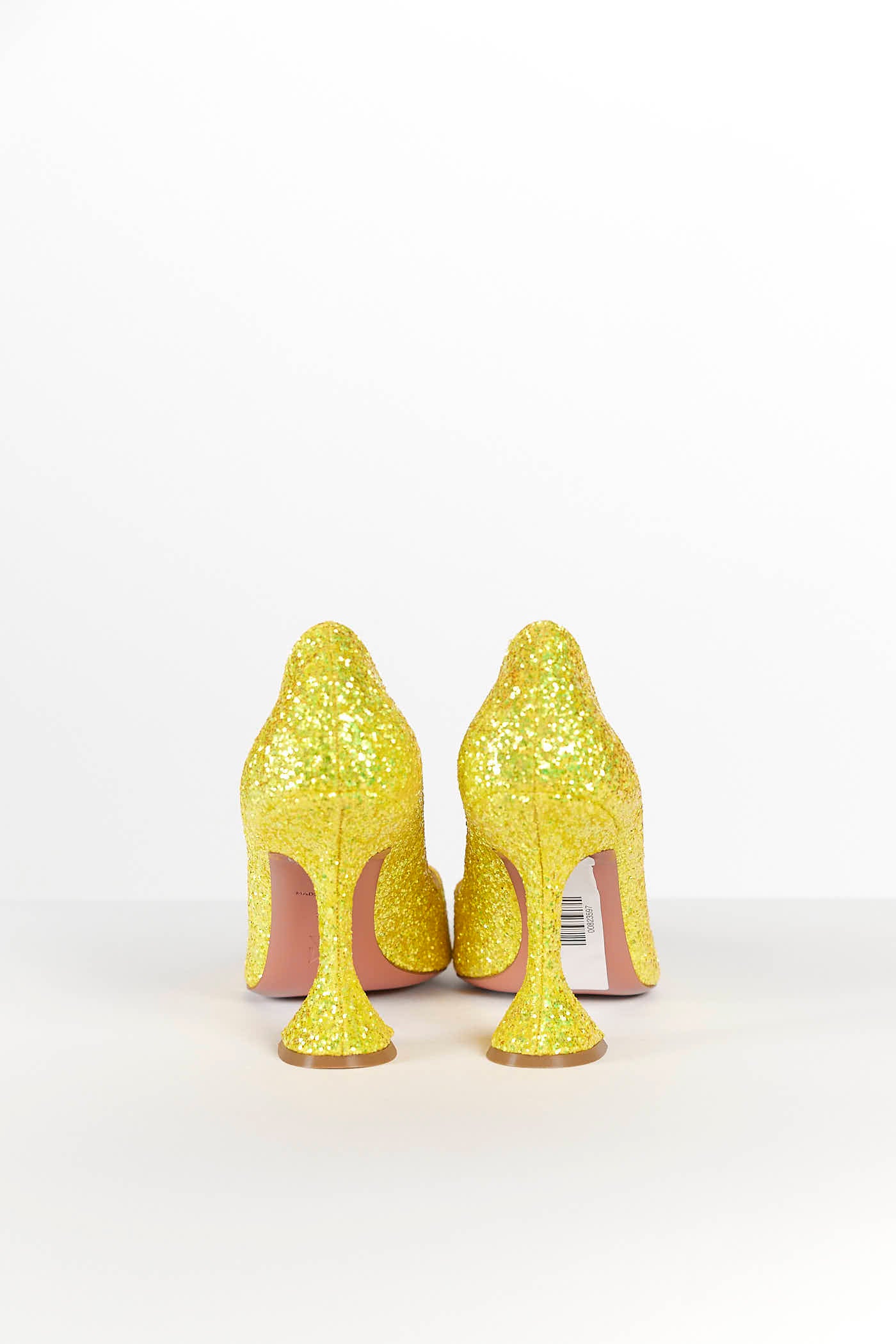 Amina Muaddi Yellow Giorgia Heel 39