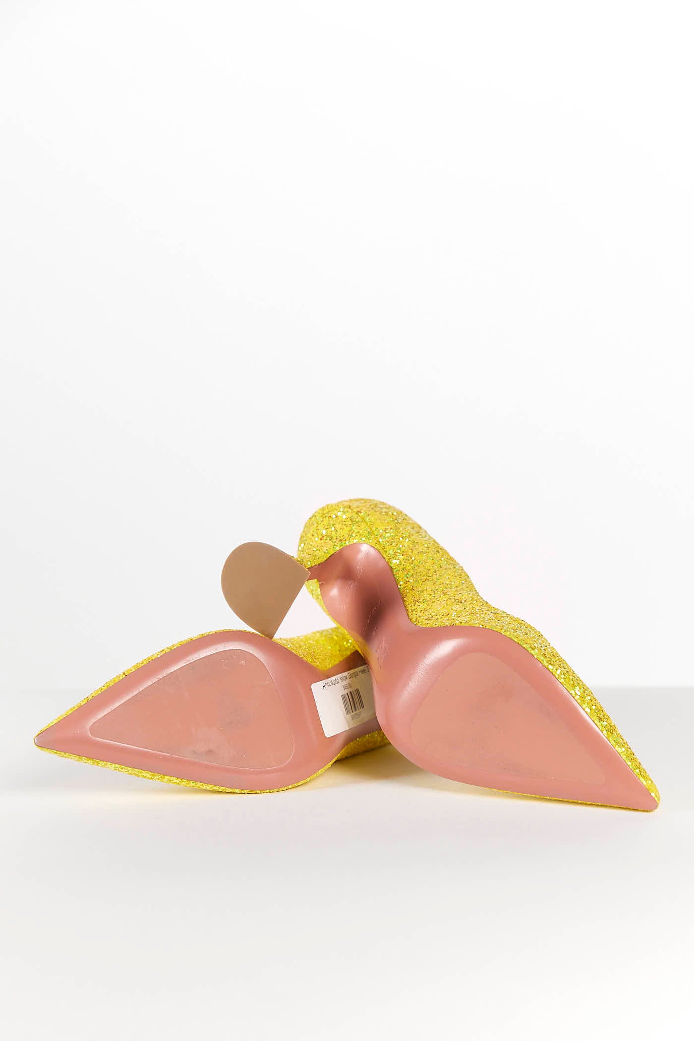 Amina Muaddi Yellow Giorgia Heel 39