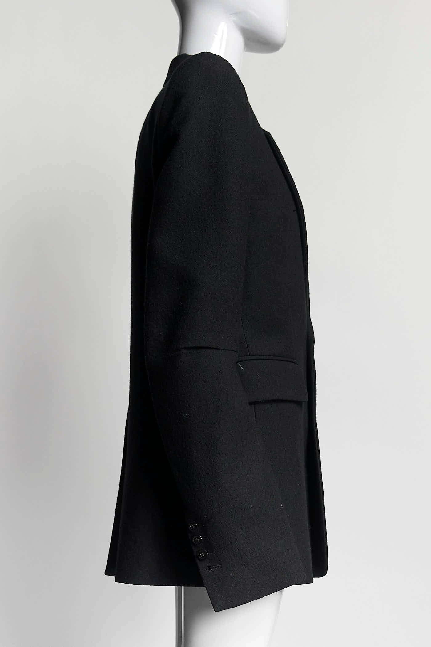 Ann Demeulemeester Black Wool Blazer 42