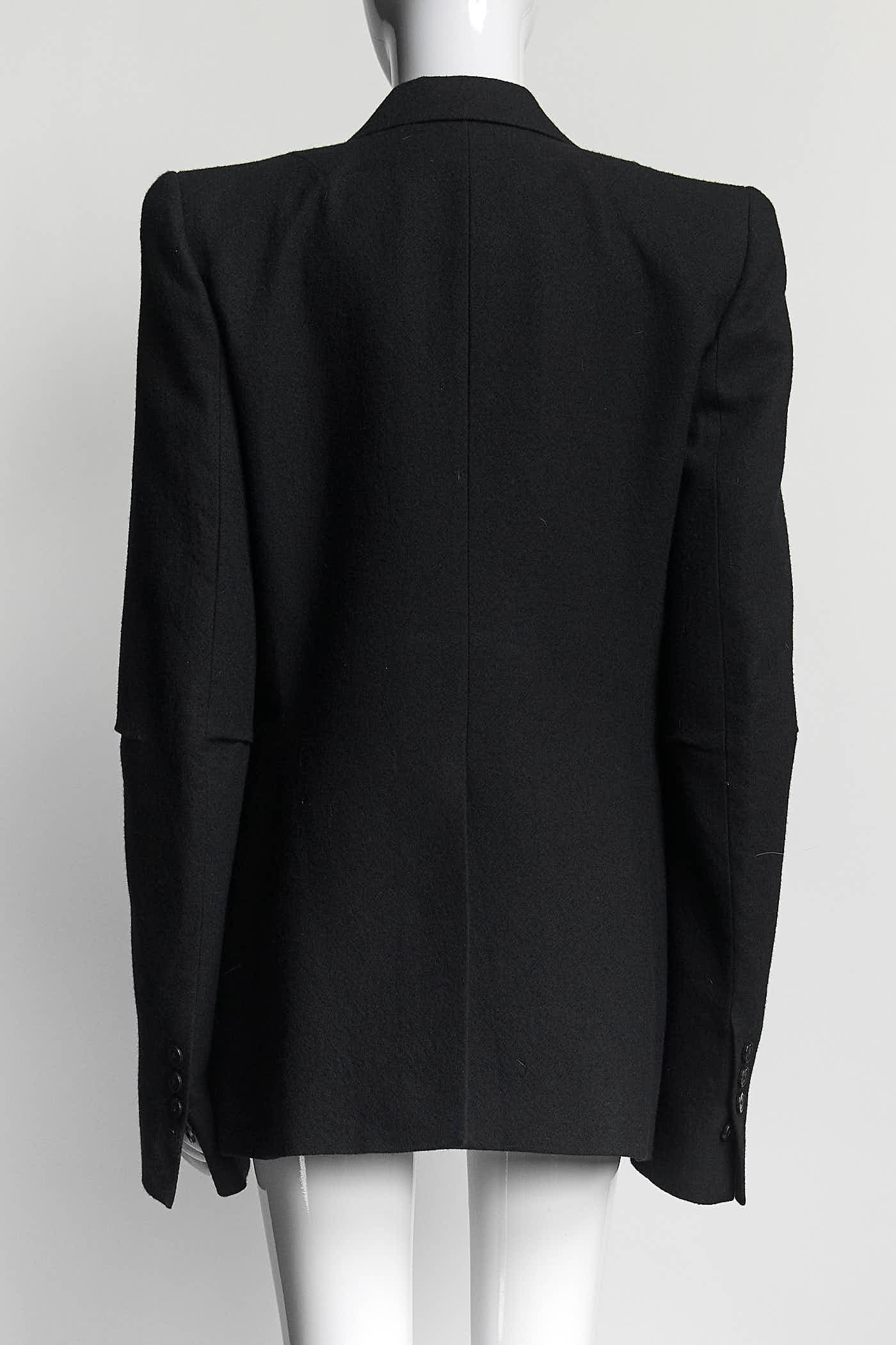 Ann Demeulemeester Black Wool Blazer 42