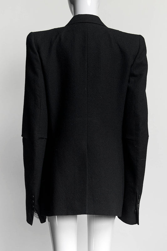 Ann Demeulemeester Black Wool Blazer 42