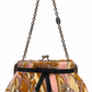 EMILIO PUCCI MULTICOLOUR PRINTED VELVET CLUTCH WITH BOW
